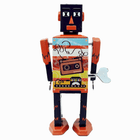 Opwindbare blikken robot Tapebot - Verzamelfiguren Mr & Mrs Tin - In den Olifant