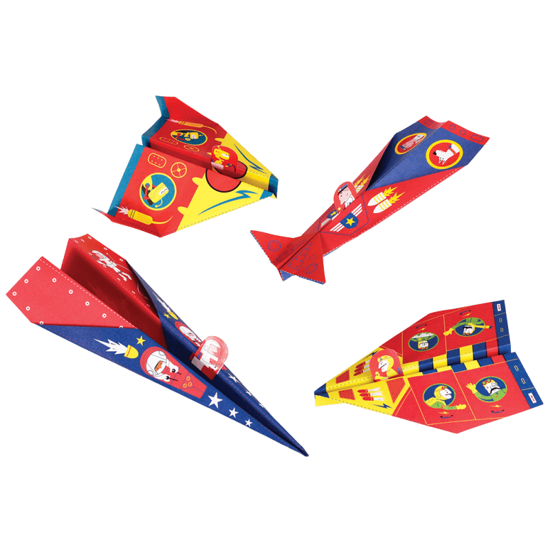 Origamiset - Papieren vliegtuigjes