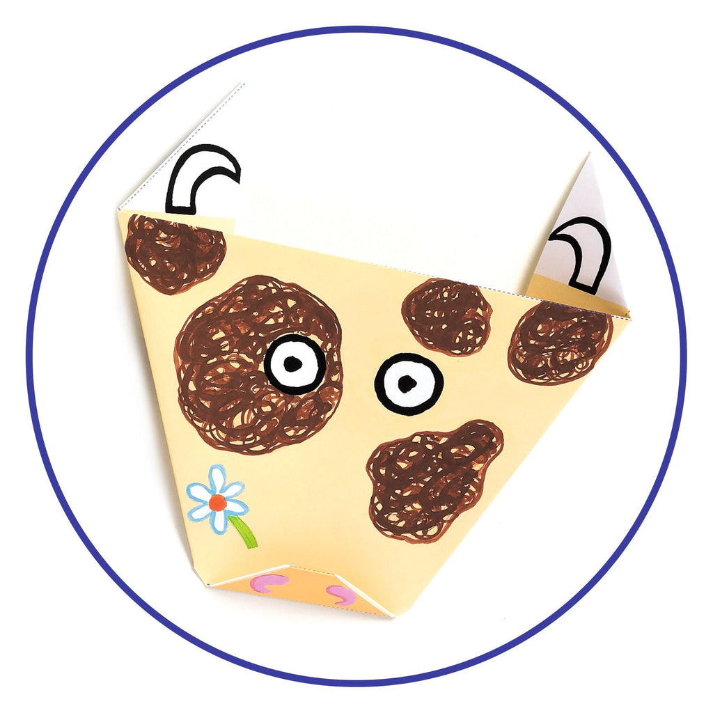 Origami set - Dierenhoofden - Knutselsets Djeco - In den Olifant