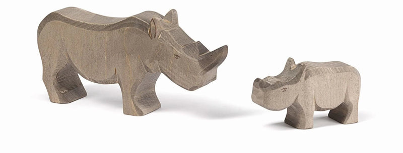 Ostheimer houten dier - Neushoorn klein - Speelfiguren Ostheimer - In den Olifant