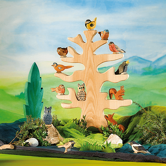 Ostheimer Houten Dier | Uil Wit - Boerderijdieren Ostheimer - In den Olifant