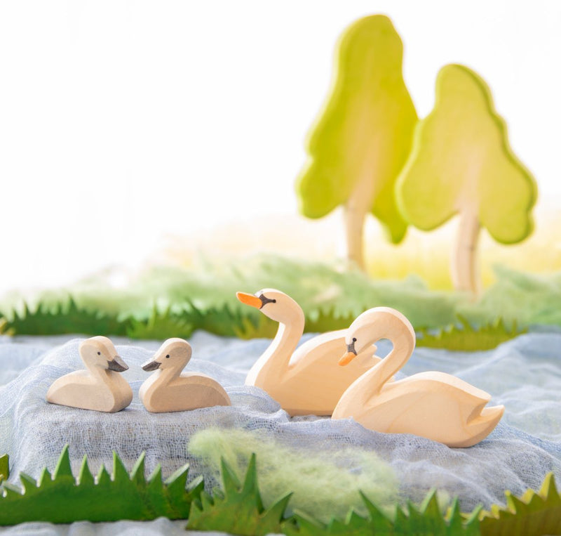 Ostheimer houten speelfiguur Zwaan - speelfiguur Ostheimer - In den Olifant