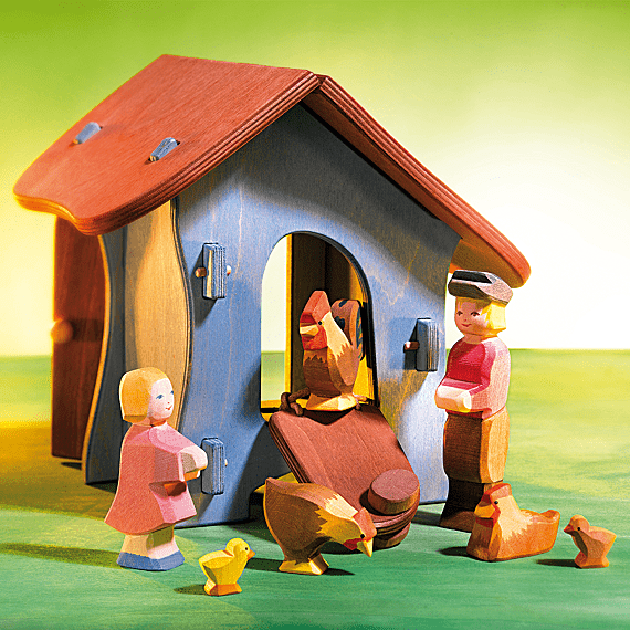 Ostheimer Houten Speelhuisje | Kippenhok - Poppenhuismeubels en accessoires Ostheimer - In den Olifant
