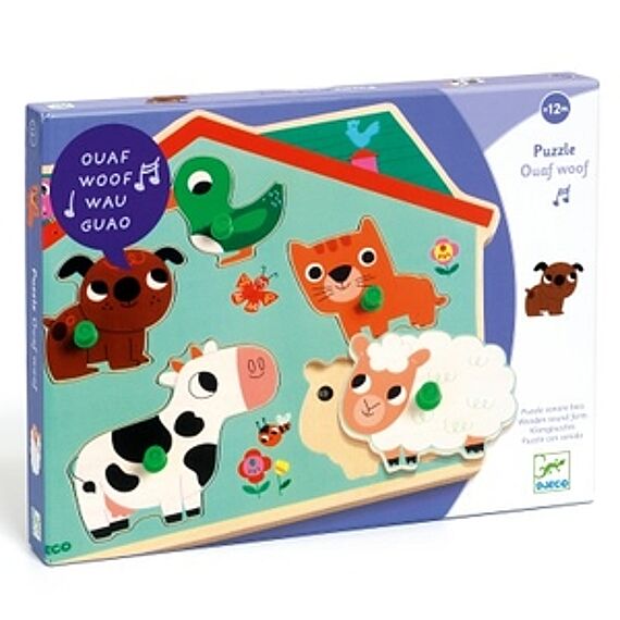 Ouaf Woof - Speciale puzzels Djeco - In den Olifant