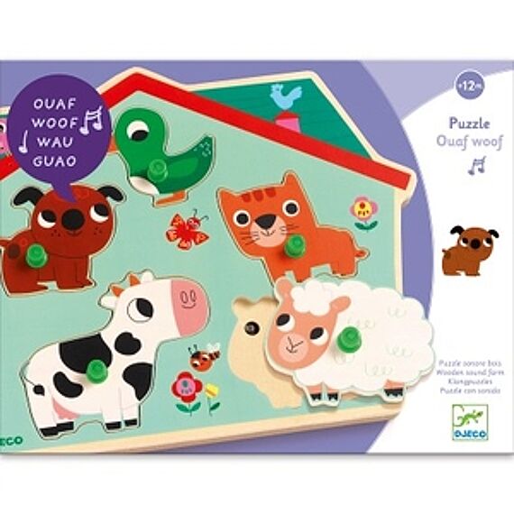 Ouaf Woof - Speciale puzzels Djeco - In den Olifant