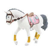 Paard met gevlochten manen - Speeldieren Papo - In den Olifant