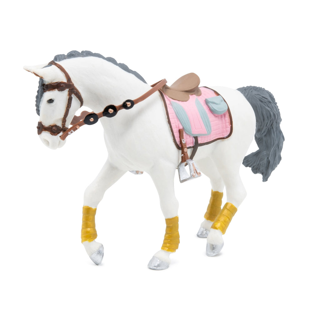 Paard met gevlochten manen - Speeldieren Papo - In den Olifant