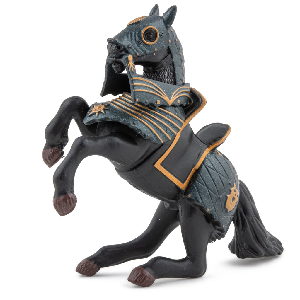 Paard Van Ridder In Zwarte Pantser - Speeldieren Papo - In den Olifant