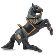 Paard Van Ridder In Zwarte Pantser - Speeldieren Papo - In den Olifant