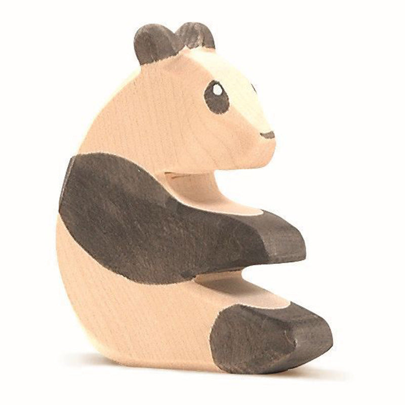 Houten figuur - Panda zittend