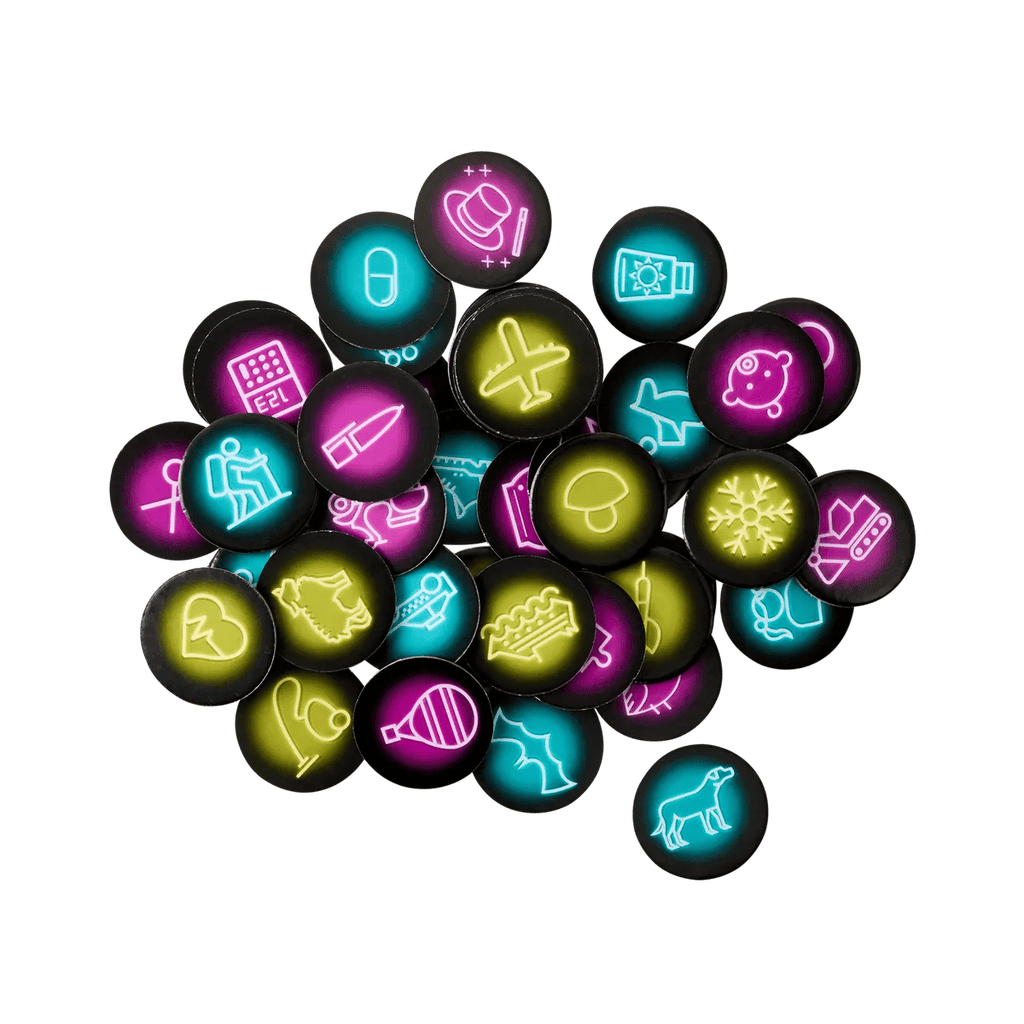 Party Game - Let's talk NEON Yellow - Behendigheidspellen Haba - In den Olifant