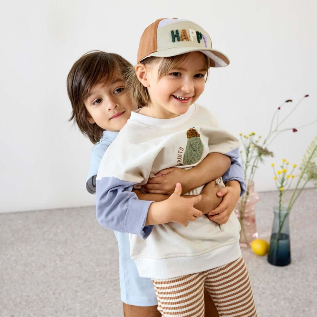 Pet Kids Base Cap Happy Light Khaki/Caramel - Petten & mutsen Lässig - In den Olifant