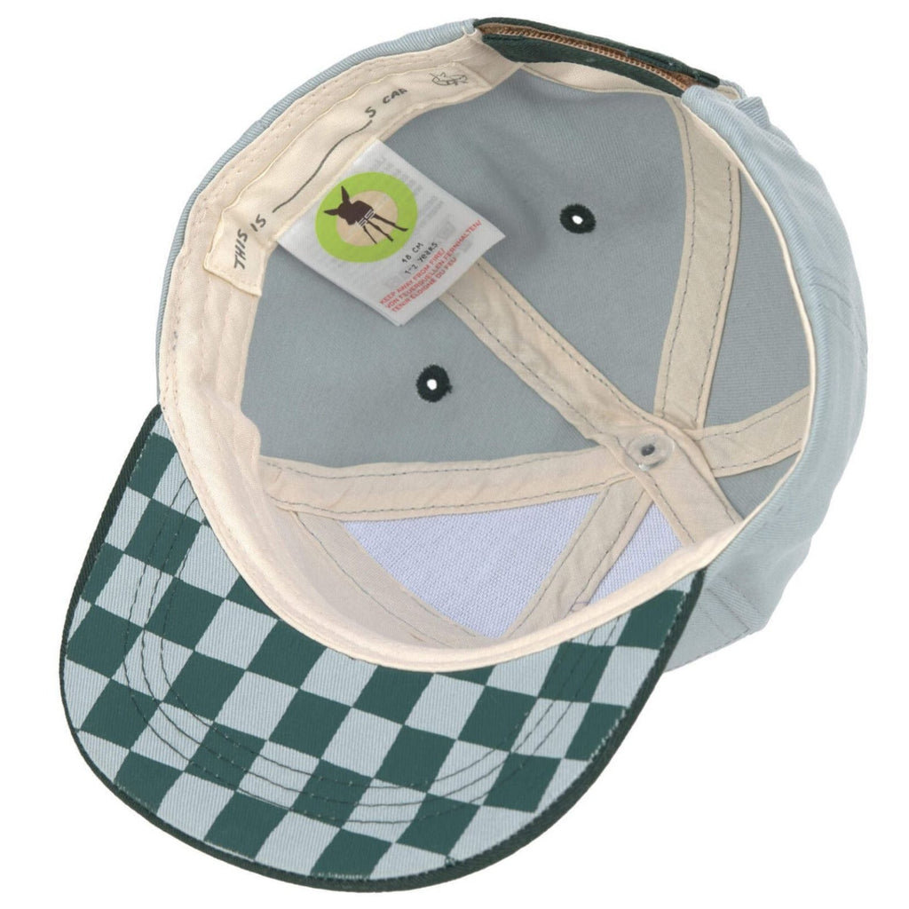 Pet Kids Skater Cap Lemon Light Blue/Dark Green - Petten & mutsen Lässig - In den Olifant