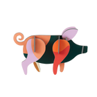 Hangende decoratie Lucky Charm - Pig - Festive Collection