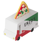 Pizza Van (F356) 8,4X4,1X6,5Cm, Wooden Diecast, In Giftbox, 3+ - Speelvoertuigen Candycar - In den Olifant