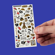 Plaktattoos Flash Tattoo I Love Paris - 52 stuks - Kinderschmink en tattoos Omy - In den Olifant