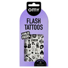Plaktattoos Flash Tattoo Wild Rebel - 46 stuks - Kinderschmink en tattoos Omy - In den Olifant