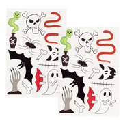Plaktattoos - Scary - Kinderschmink en tattoos REX London - In den Olifant