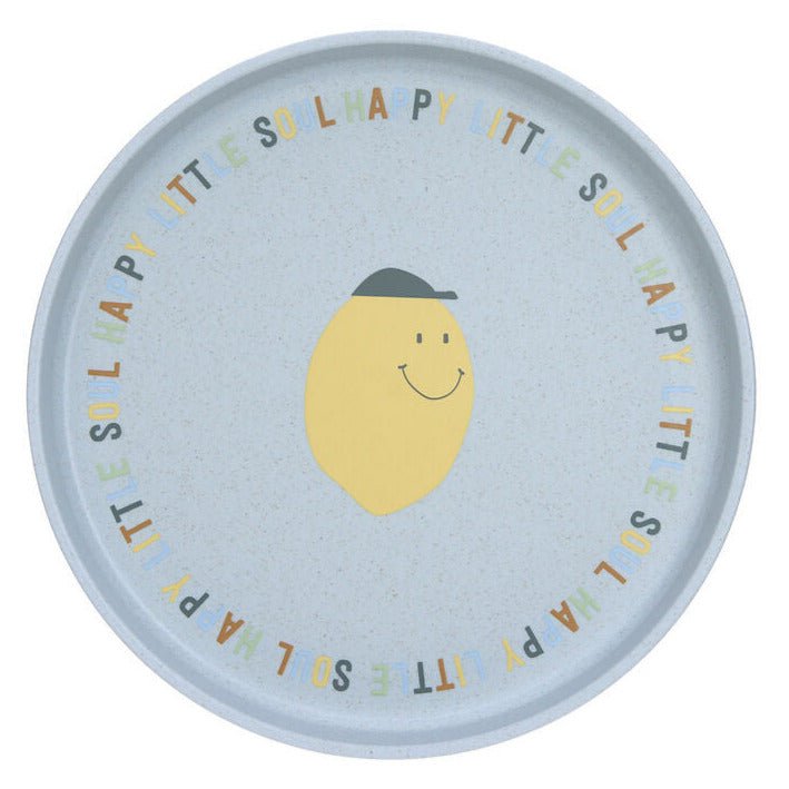 Plate PP/Cellulose Happy Fruits Lemon - Aan tafel Lässig - In den Olifant