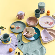 Plate PP/Cellulose Tiny Team Dog - Aan tafel Lässig - In den Olifant