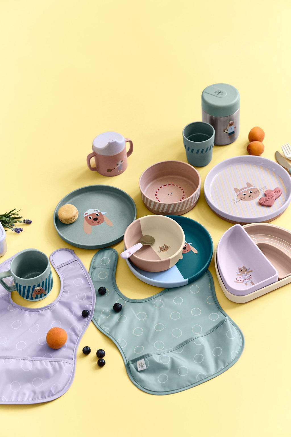 Plate PP/Cellulose Tiny Team Dog - Aan tafel Lässig - In den Olifant