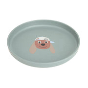 Plate PP/Cellulose Tiny Team Dog - Aan tafel Lässig - In den Olifant