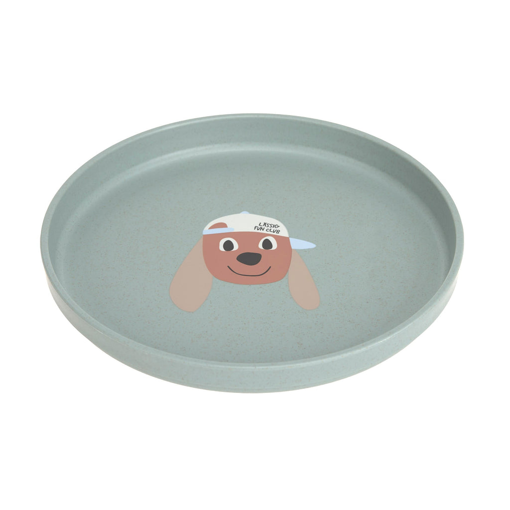 Plate PP/Cellulose Tiny Team Dog - Aan tafel Lässig - In den Olifant