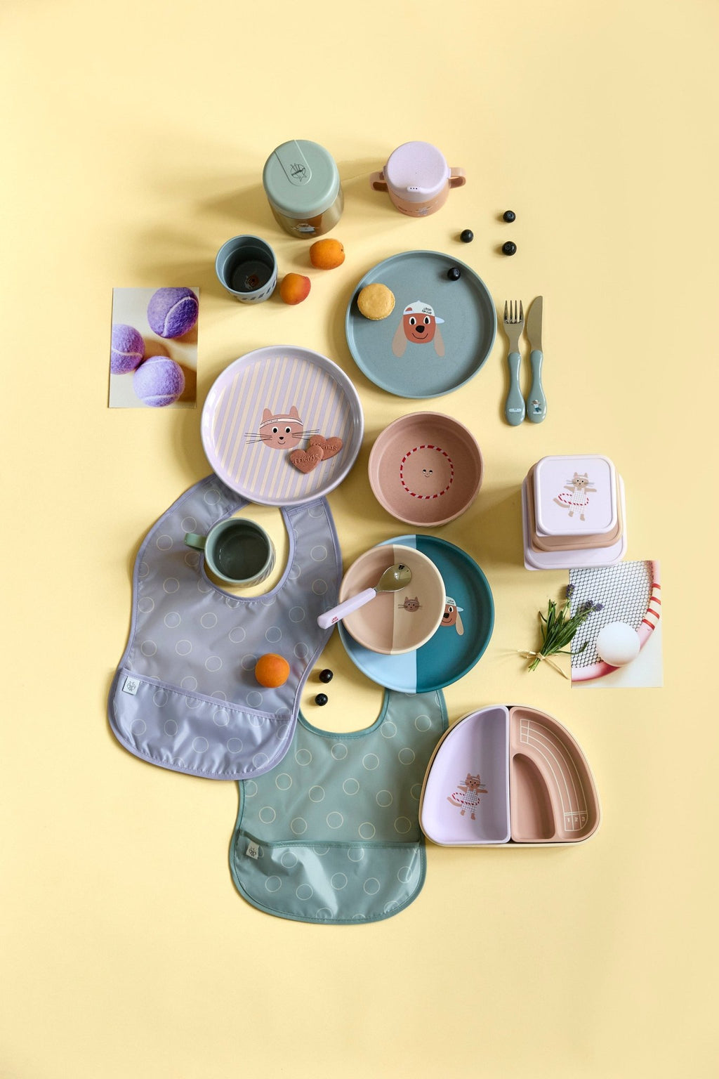 Plate PP/Cellulose Tiny Team Dog - Aan tafel Lässig - In den Olifant