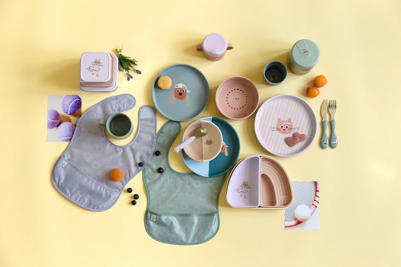 Plate PP/Cellulose Tiny Team Dog - Aan tafel Lässig - In den Olifant