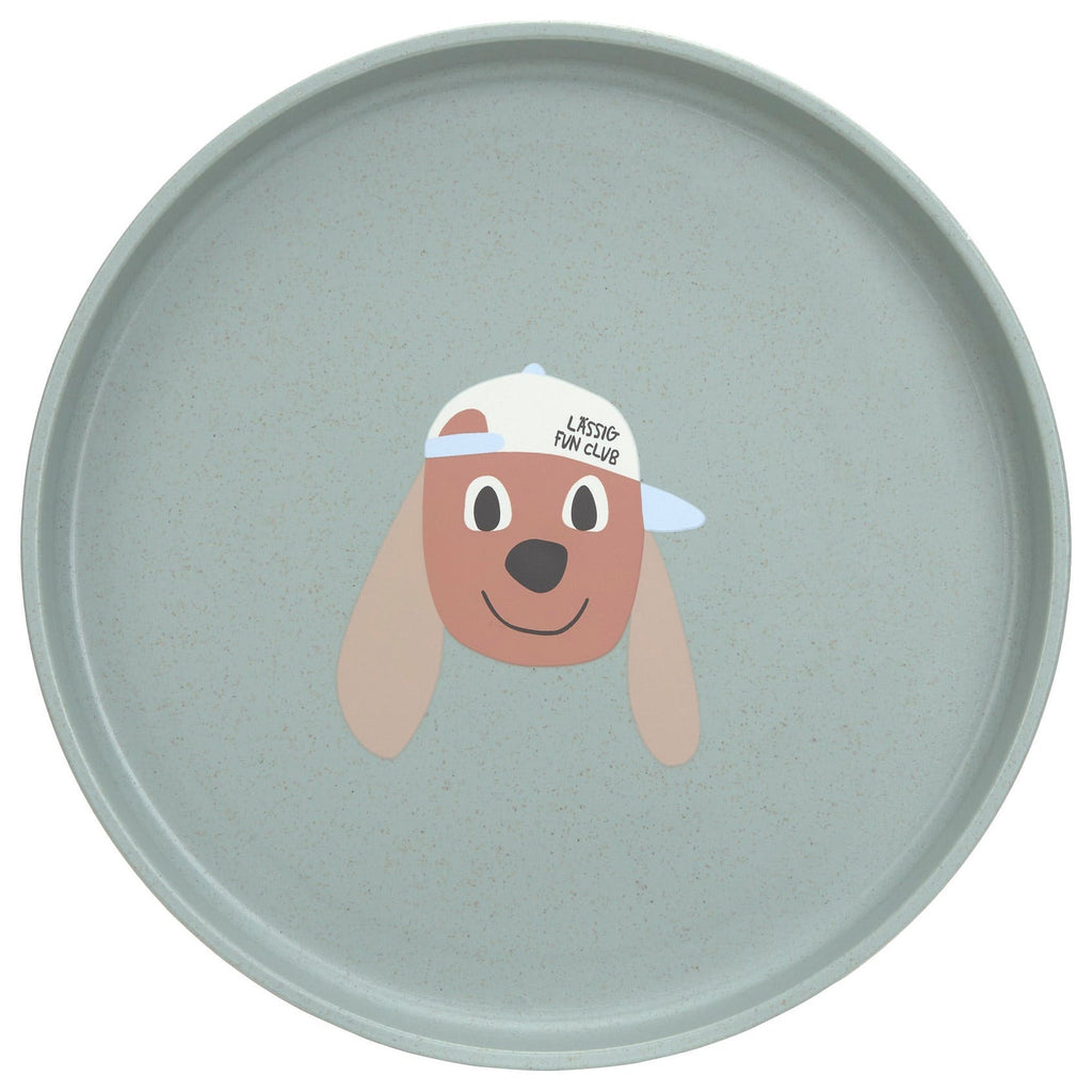 Plate PP/Cellulose Tiny Team Dog - Aan tafel Lässig - In den Olifant