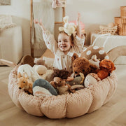 Play&Go Zacht Speeltapijt Bloom Stripes Brown - Speelmatten en - bogen Play&go - In den Olifant