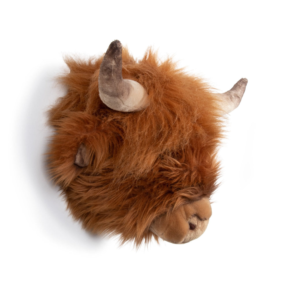 Pluche Dierenhoofd Schotse Koe - Nicolas - Muurdecoratie Wild & Soft - In den Olifant