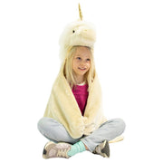 Pluche verkleedcape - Beige eenhoorn - Verkleedcapes Wild & Soft - In den Olifant