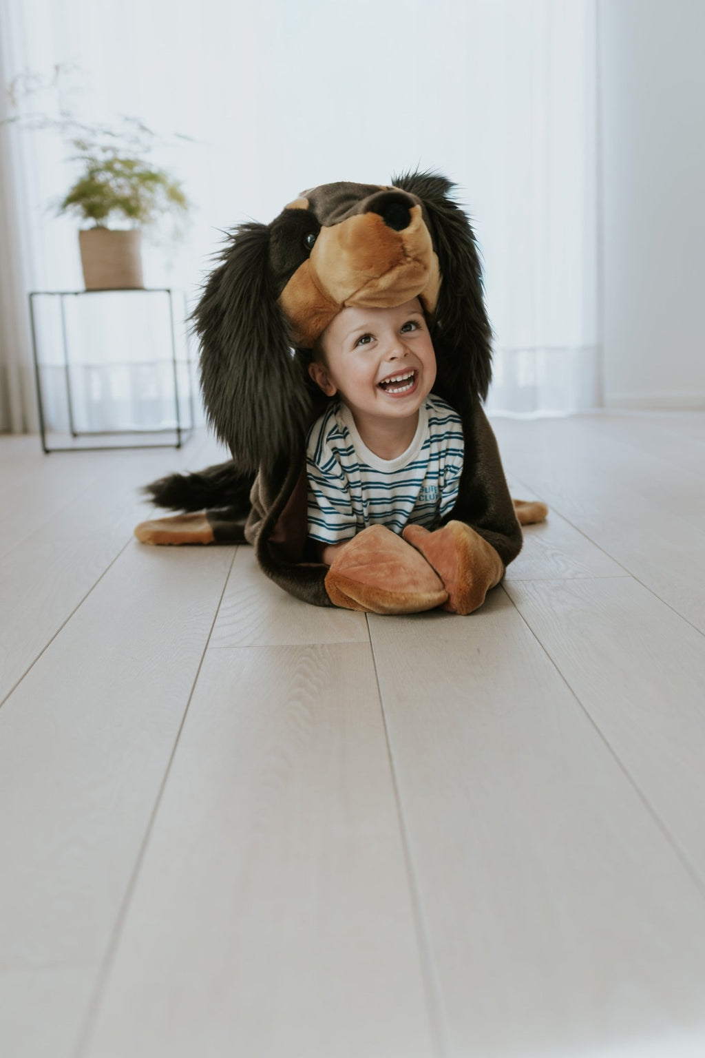 Pluche verkleedcape - Teckel - Verkleedcapes Wild & Soft - In den Olifant