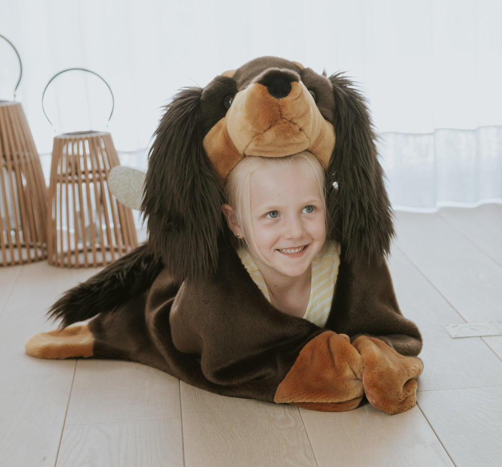 Pluche verkleedcape - Teckel - Verkleedcapes Wild & Soft - In den Olifant