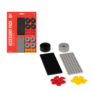 Plus-Plus Accessory Pack Grey/Black Small & Wheels - 26 stuks - Bouwsets Plus-Plus - In den Olifant