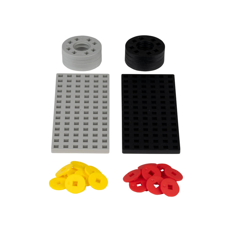 Plus-Plus Accessory Pack Grey/Black Small & Wheels - 26 stuks - Bouwsets Plus-Plus - In den Olifant