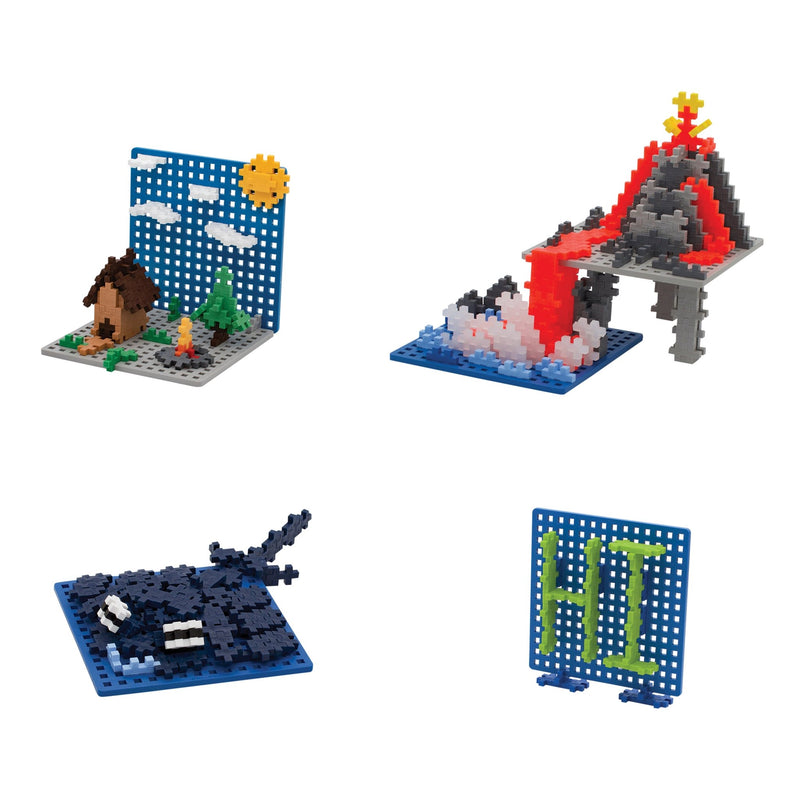 Plus-Plus Bouwplaten Blauw Grijs - 2 stuks - Bouwsets Plus-Plus - In den Olifant