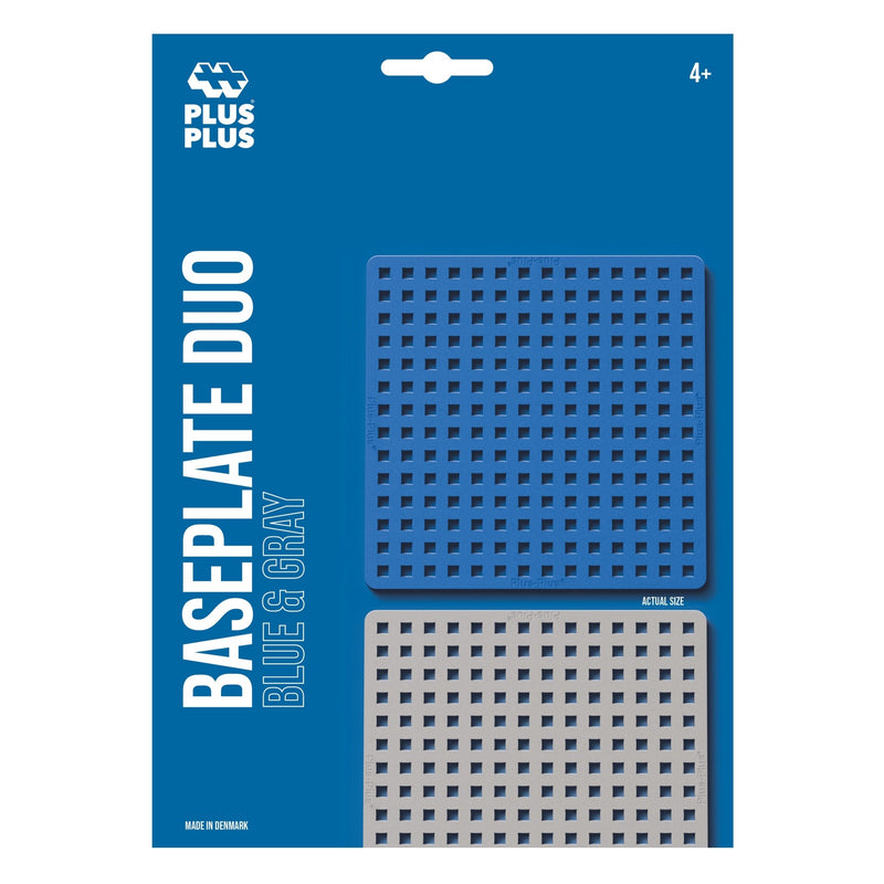 Plus-Plus Bouwplaten Blauw Grijs - 2 stuks - Bouwsets Plus-Plus - In den Olifant