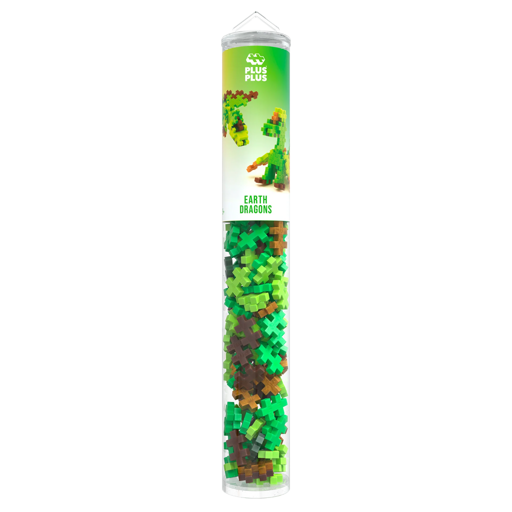Plus - Plus Earth Dragons 100 Pcs Tube - Bouwsets Plus - Plus - In den Olifant
