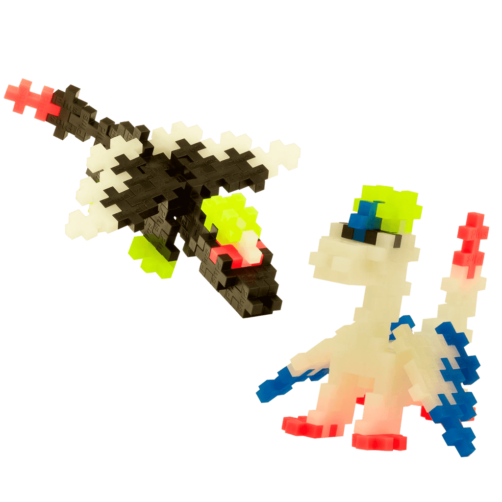 Plus - Plus Glow Dragons  100 Pcs Tube - Bouwsets Plus - Plus - In den Olifant
