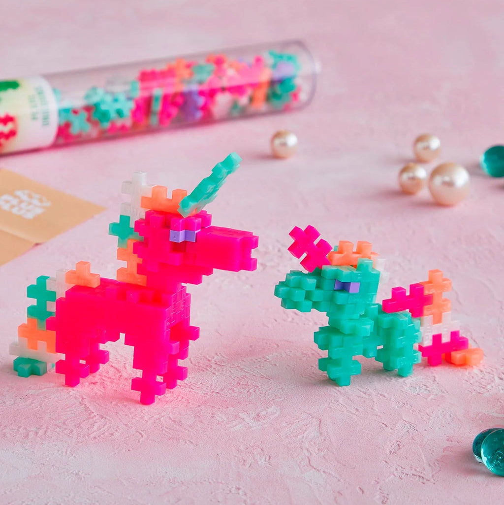 Plus - Plus Pearl Unicorns 100 Pcs Tube - Bouwsets Plus - Plus - In den Olifant