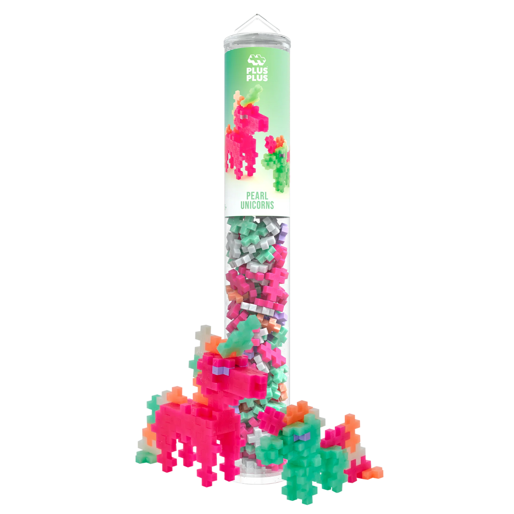 Plus - Plus Pearl Unicorns 100 Pcs Tube - Bouwsets Plus - Plus - In den Olifant