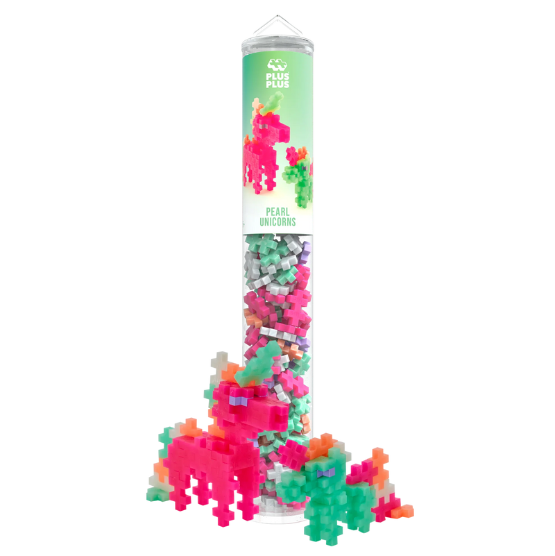 Plus - Plus Pearl Unicorns 100 Pcs Tube - Bouwsets Plus - Plus - In den Olifant