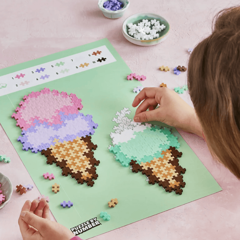 Plus - Plus Puzzle By Number Ice Cream Cones 250 Pcs - Speciale puzzels Plus - Plus - In den Olifant