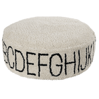 Poef ABC Natural Black - 70 x 20 cm - Poefs en kinderzetels Lorena Canals - In den Olifant