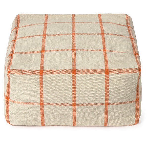 Poef Geo Block Natural - 45 x 45 cm - Poefs en kinderzetels Lorena Canals - In den Olifant