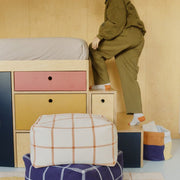 Poef Geo Block Natural - 45 x 45 cm - Poefs en kinderzetels Lorena Canals - In den Olifant