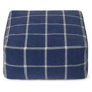 Poef Geo Block Navy Blue - 45 x 45 cm - Poefs en kinderzetels Lorena Canals - In den Olifant