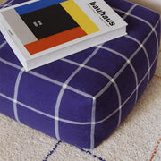 Poef Geo Block Navy Blue - 45 x 45 cm - Poefs en kinderzetels Lorena Canals - In den Olifant